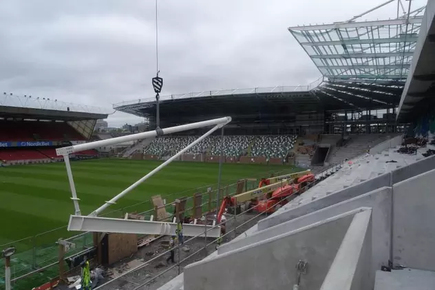 Meciul cu Irlanda de Nord se joacă pe un stadion aflat în şantier / FOTO&VIDEO
