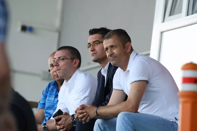 Tripleta Burleanu (centru)-Bodescu (dreapta)-Vișan (stânga) conduce fotbalul românesc. Scandal la FRF: motivele pentru care Gabi Bodescu vrea să plece. FOTO: Alex Dobre (Libertatea)