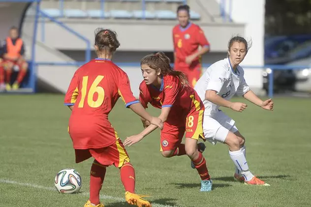 Rușini în serie la fotbal feminin! Naționala Under 17 a României a primit 22 de goluri în calificările pentru Turul de Elită, fără să marcheze vreunul! ^Sub conducerea ”măiastră” a lui Adrian Ambrosie, după 0-13 cu Suedia, a urmat 0-5 cu Slovacia!