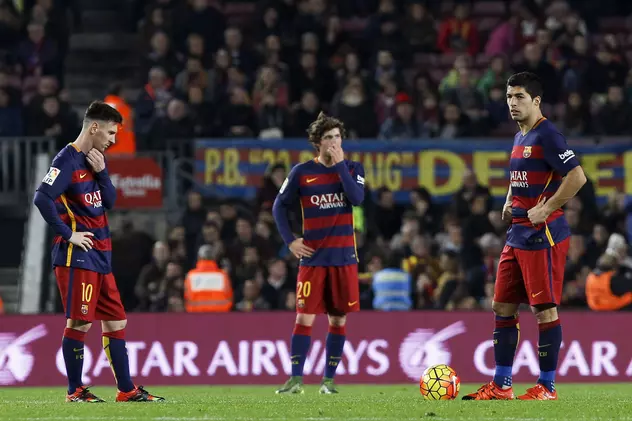 Barcelona a fost egalată de la 2-0, cu tot cu Leo Messi pe teren