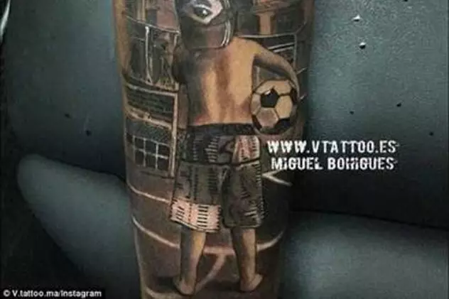 Neymar și-a făcut un tatuaj care-i aduce aminte de copilărie