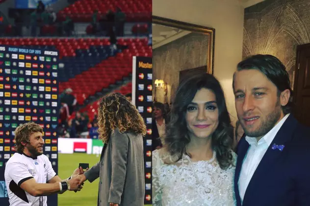 Acum cinci luni a cerut-o de soție pe Wembley, miercuri s-au căsătorit. Un ”da” mai mare ca un eseu / VIDEO