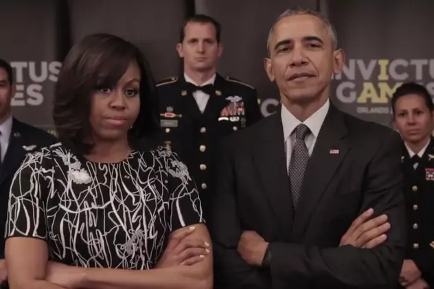 Michelle Obama și-a imitat soțul la o emisiune de divertisment | VIDEO