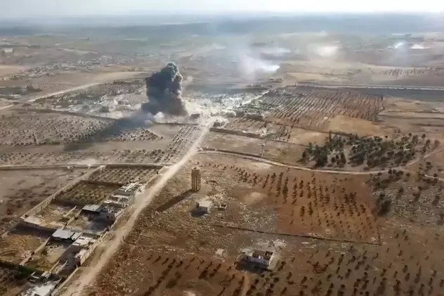 Imagini șocante! Bătălia pentru un oraș sirian, filmată cu o dronă | VIDEO