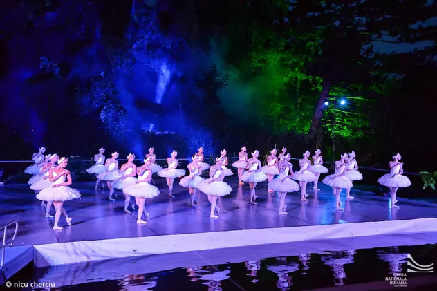 Opera s-a mutat în stradă! Baletul «Lacul lebedelor» s-a dansat în decor natural în Parcul Central din Cluj
