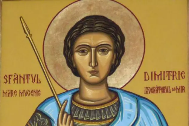Icoana cu Sfântul Dimitrie, Izvorâtorul de Mir