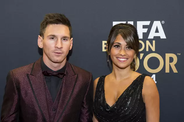 Lionel Messi și Antonella Roccuzzo, la o gală FIFA în timpul căreia fotbalistul argentinian a primit Balonul de Aur. (FOTO: EPA)