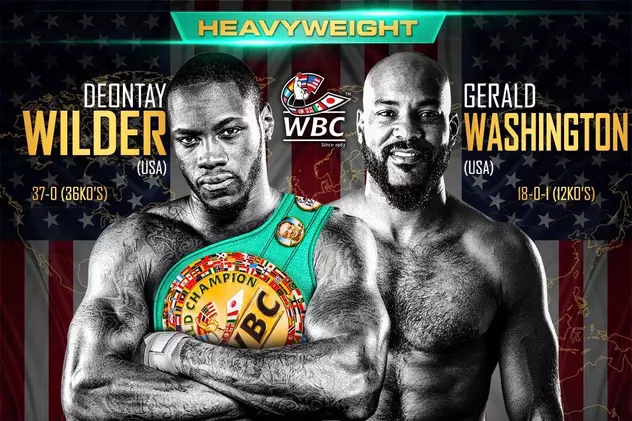 Boxerul Deontay Wilder își pune titlul WBC în joc în fața lui Gerald Washington FOTO: wbcboxing.com