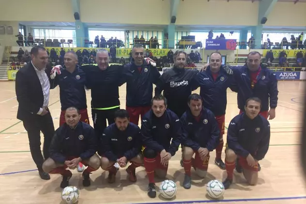 Meci de fotbal între campionii olimpici ai presei și selecționata Alexandrion Grup