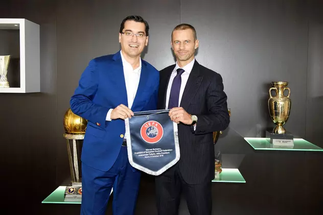 Răzvan Burleanu se bazează pe alții. Așteaptă să ne salveze șeful UEFA, Alexander Ceferin