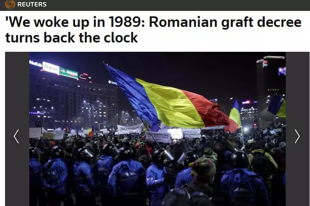 Reuters: "Ne-am trezit în 1989" - Ordonanţa de Urgenţă românească dă timpul înapoi