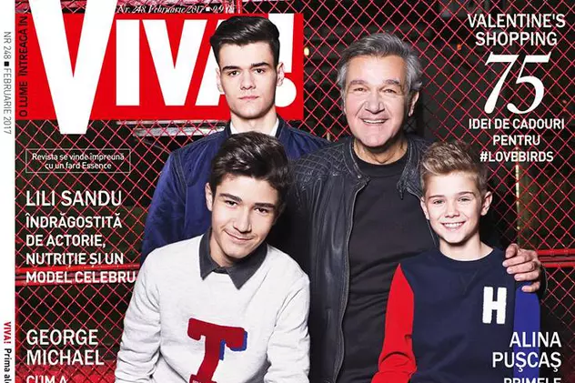 Dan Bittman apare pe coperta revistei ”Viva”, alături de cei trei băieți ai lui
