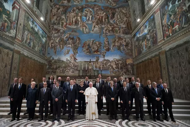 Papa Francisc i-a primit pe liderii UE la Vatican. Suveranul Pontif: "UE riscă să moară"