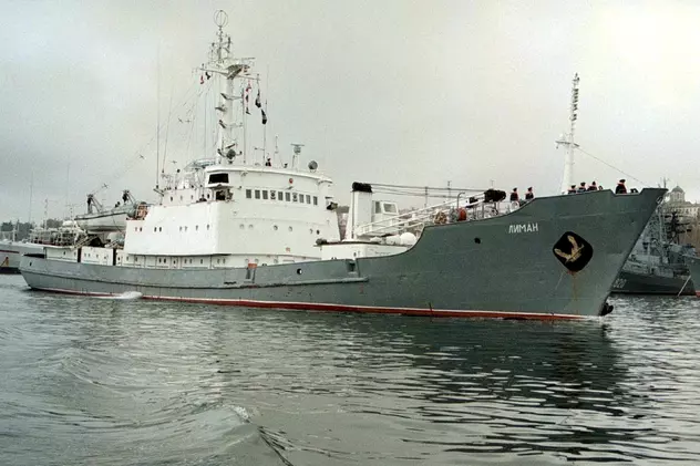 Ofițerii beți la comanda navei spion scufundate in Marea Neagră