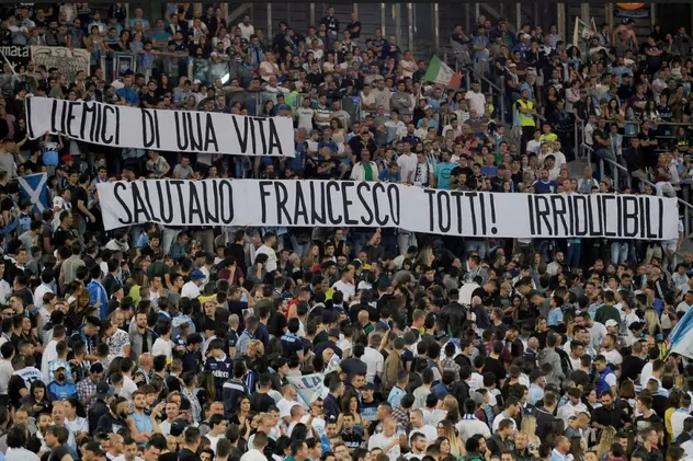 Au uitat de rivalitate. Fanii lui Lazio i-au transmis un mesaj ”dușmanului” Totti