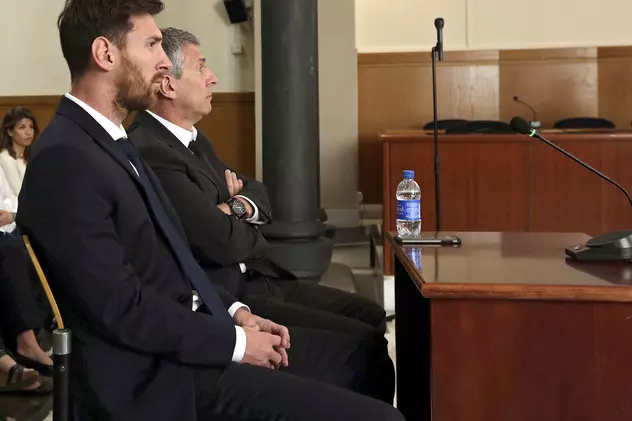 Lionel Messi și tatăl său, Jorge Horacio Messi, la proces