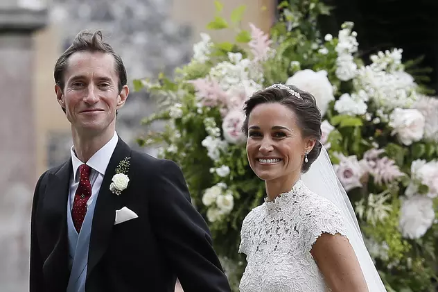 FOTO | Pippa Middleton s-a căsătorit cu James Matthews. Ce rochie a ales sora lui Kate pentru ziua cea mare