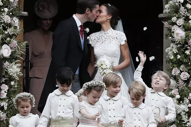 FOTO | Prințul George și prințesa Charlotte, în centrul atenției la nunta mătușii Pippa Middleton