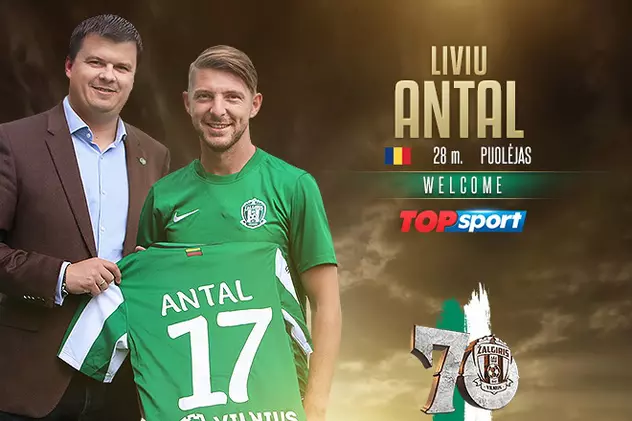 Liviu Antal a ajuns la Zalgiris Vilnius. E primul român în campionatul Lituaniei