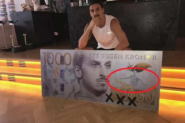 Ibrahimovici, desenat pe bancnota de 1.000 de coroane. ”Voi, popor suedez, mă aveți pe mine”