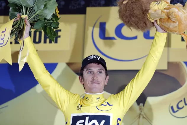 Ciclistul galez Geraint Thomas, primul purtător al tricoului galben în ediția 2017 a Turului Franței