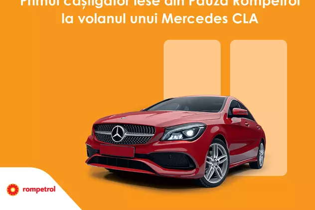 (P) Rompetrol a oferit Mercedes-ul CLA primului mare câștigător al promoției de vară