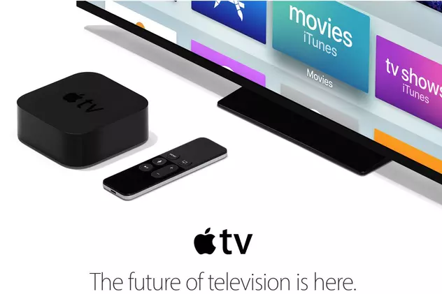 Apple ar putea lansa un competitor pentru Netflix în 2018. Apple TV conectat la un televizor