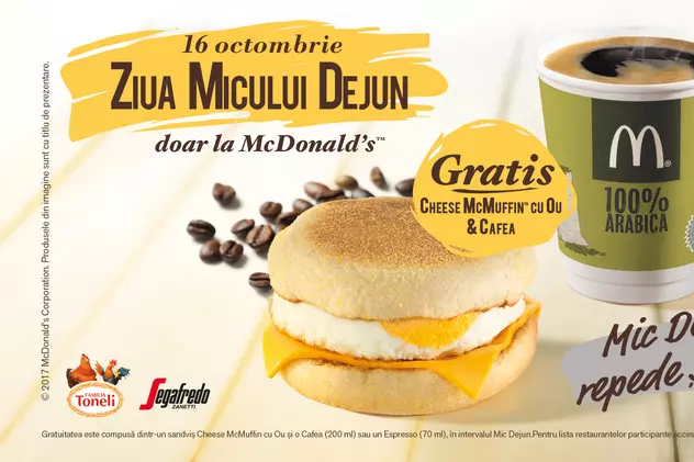 McDonald’s face cinste de Ziua Micului Dejun