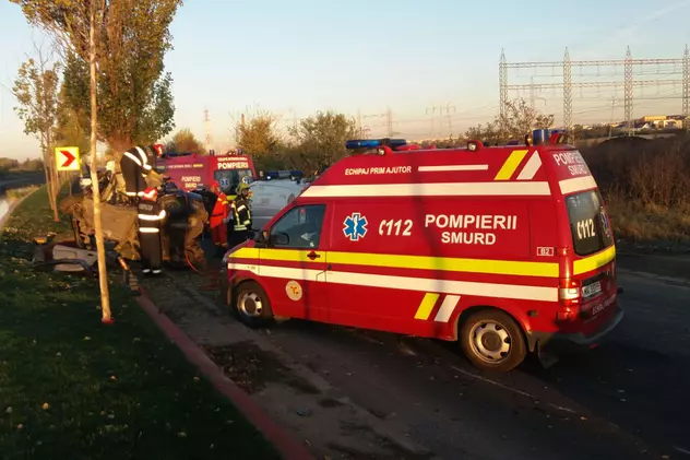 accident produs pe Spaiul Dudescu