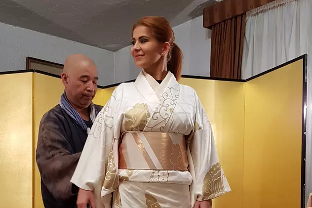 Ioana Bran a purtat un kimono cu fir de aur de 10.000 de euro