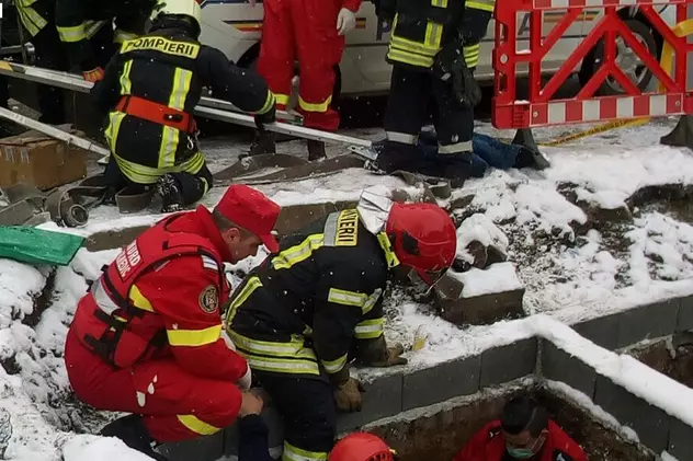 Un bărbat a căzut într-un canal de lângă autogara din Braşov