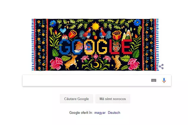 Ziua Națională a României 2017, sărbătorită de Google cu un doodle special
