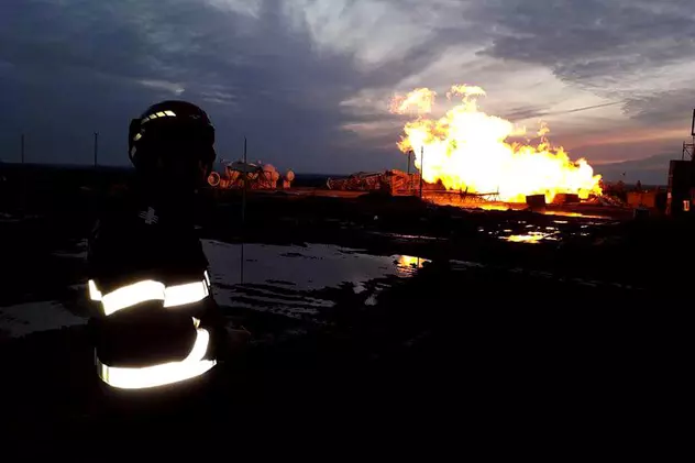 Riscul de explozie la sonda de gaze din Satu Mare continuă și în a șasea zi de la izbucnirea incendiului VIDEO