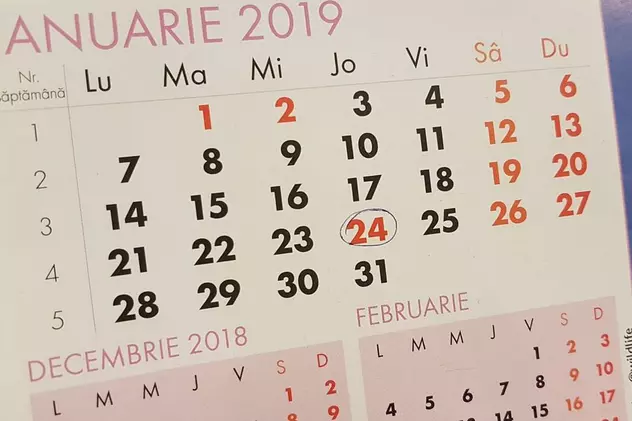 24 ianuarie este zi liberă. Ce sărbătorim luni, 24 ianuarie 2022