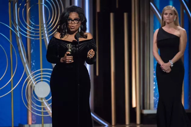 Oprah Winfrey, discurs emoționanant la Globurile de Aur. Scandalul hărțuirilor sexuale a dominat gala