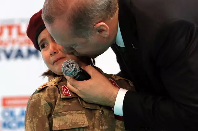 Mesajul lui Erdogan pentru o fetiță turcă: ”Dacă vei fi martirizată, te vom onora”
