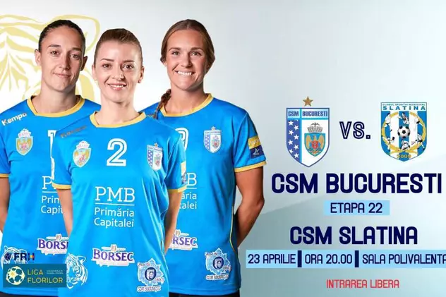 Liga Națională de handbal feminin, etapa a 22-a. SCM Craiova, bătută la Roman! CSM București a surclasat pe CSM Slatina
