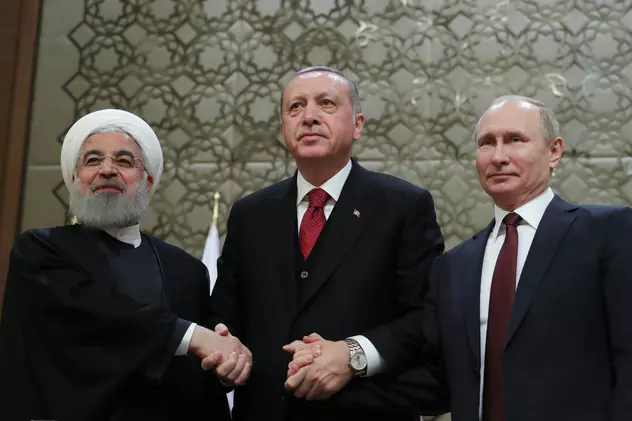 Erdogan, Putin și Rohani s-au întâlnit la Ankara. Cei trei lideri mondiali la ntâlnirea de la Ankara
