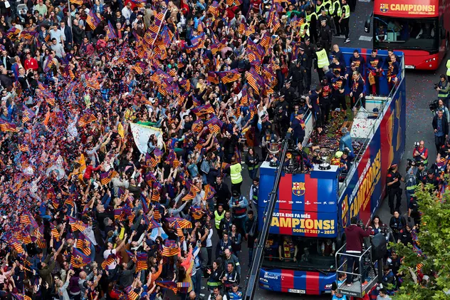 Barcelona este noua campioană a Spaniei. Catalanii au declanşat fiesta / GALERIE FOTO&VIDEO