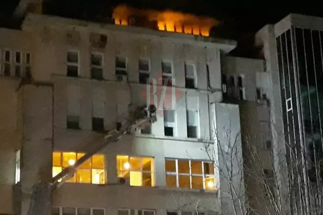 Incendiu la Spitalul de Boli Cardiovasculare din Iași