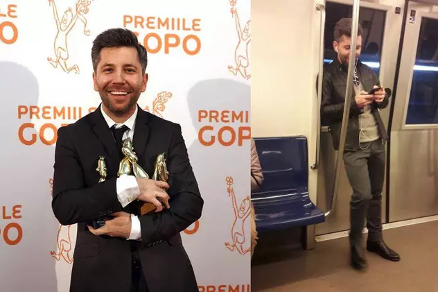 ȘTIREA MEA/Daniel Sandu, cel mai premiat regizor de la Gala Gopo, merge cu metroul