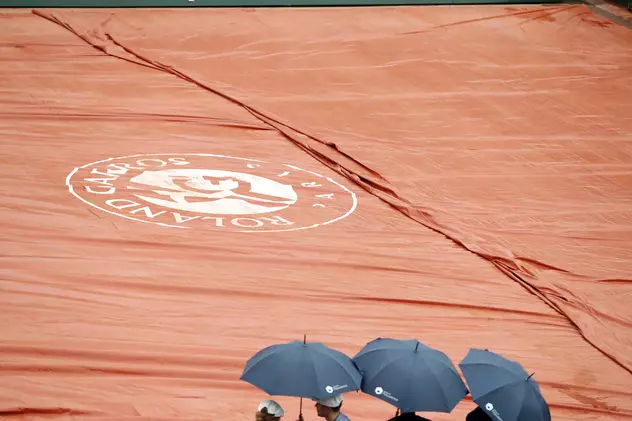 Ploaia a întrerupt mai multe meciuri la Roland Garros