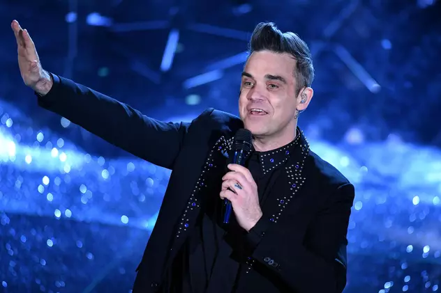 Robbie Williams ar putea suferi de sindromul Asperger. Robbie Williams, în timpul Festivalului de la Sanremo din 2017