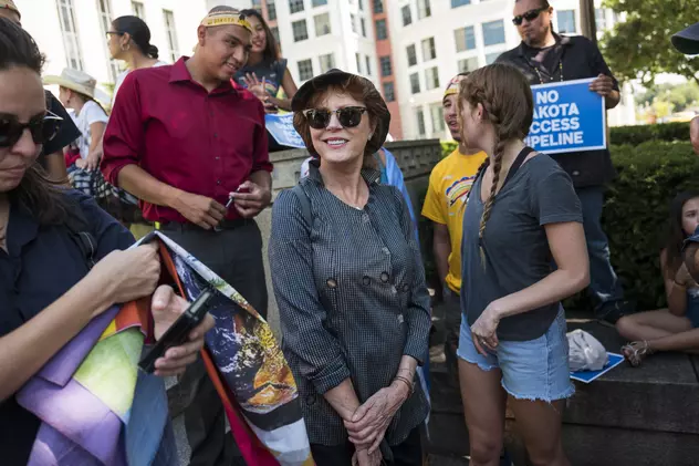 Susan Sarandon a fost arestată în timpul unui protest anti-Trump