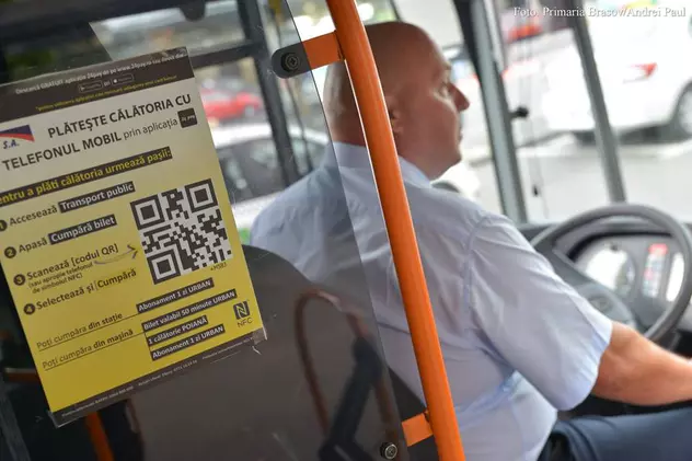 Biletele de autobuz în Brașov pot fi plătite și cu telefonul mobil