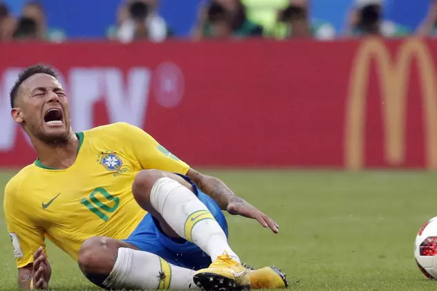 Neymar a stat 13 minute și 50 de secunde pe jos, la Campionatul Mondial de fotbal Rusia 2018
