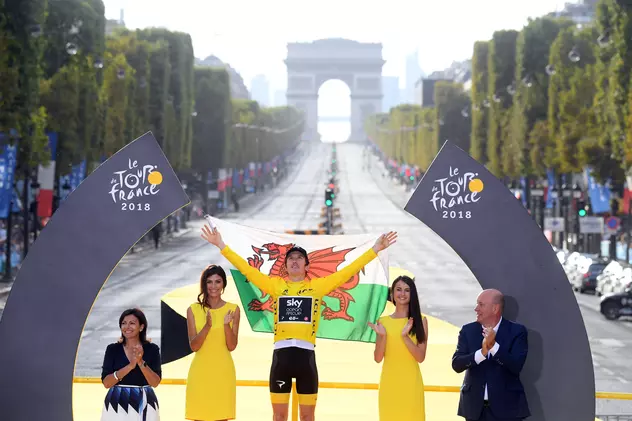 Geraint Thomas a câștigat Turul Franței 2018. Este cel mai important succes din cariera rutierului britanic