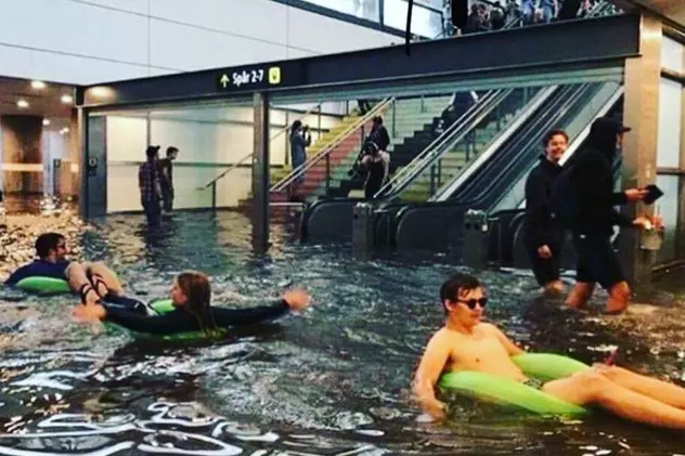 VIDEO| Cum au sărbătorit suedezii inundațiile venite după un val istoric de secetă
