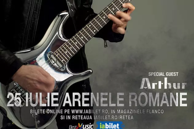 Program și reguli de acces la concertul lui Joe Satriani. Afișul concertului