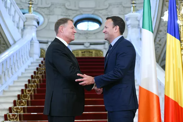 presedintele Klaus Iohannis si premierul Irlandei